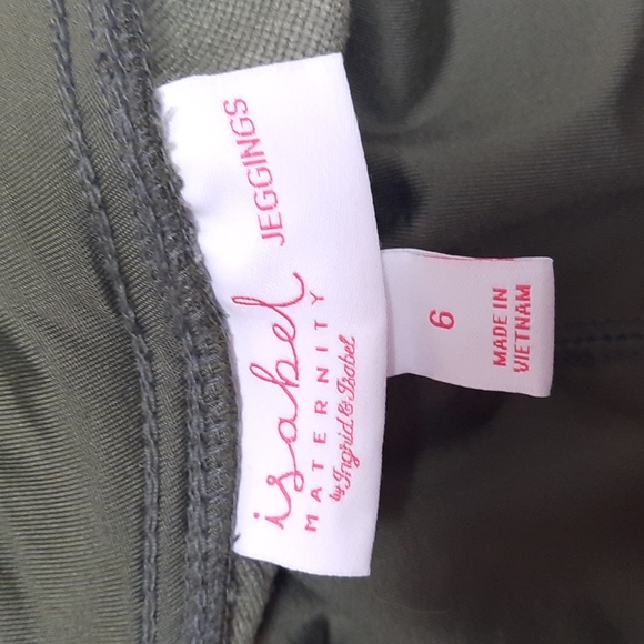 Isabel Maternity Jeggings size 6 dark olive green - Picture 10 of 10